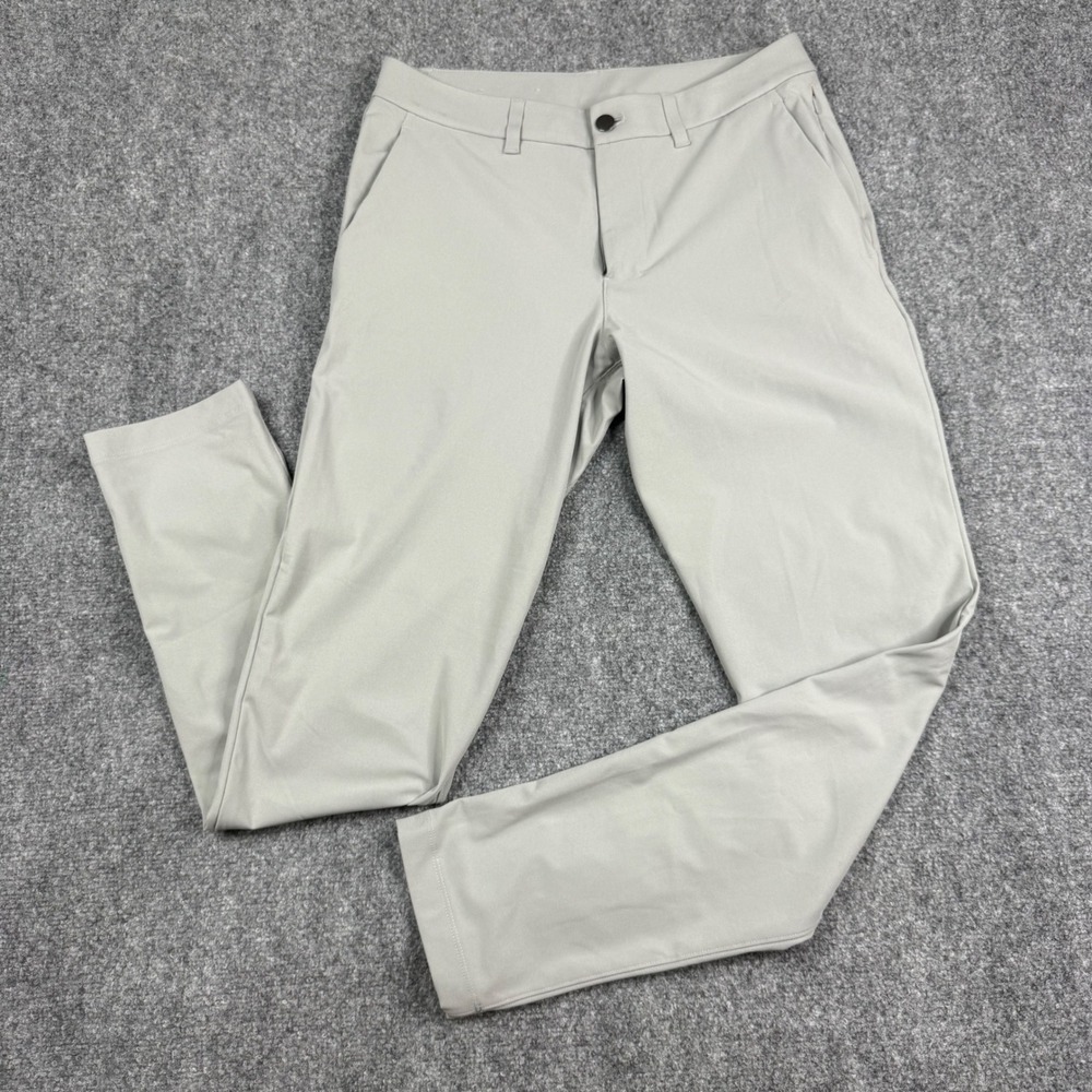 Lululemon ABC Commission Slim Fit Pants Mens 30 Gray Technical Chino Trousers